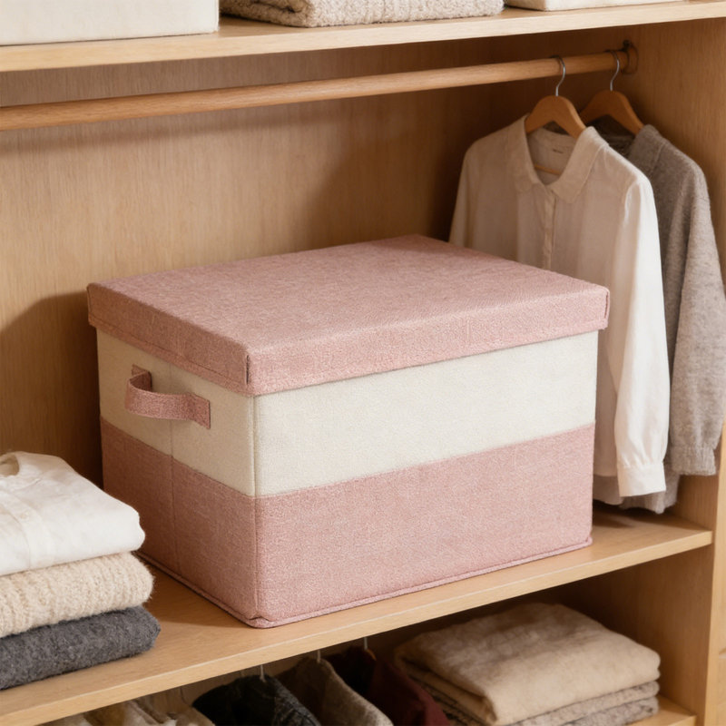 Foldable Wardrobe Storage Box Extra-Large Clothing Storage Bin Bedroom Home Organization Box Storage Trunk, PKS