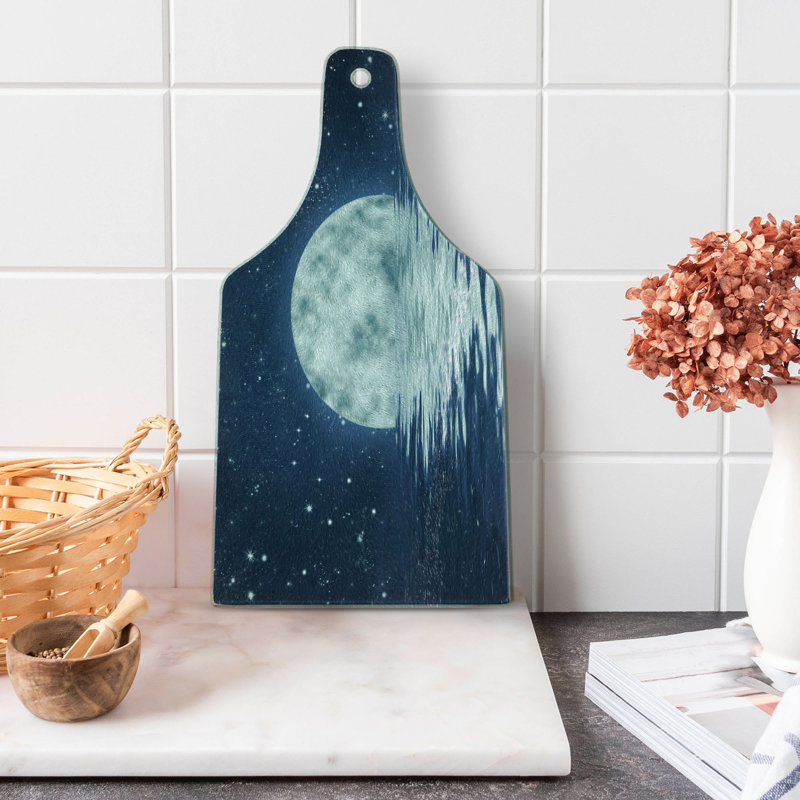 Planche à découper en verre trempé Ambesonne Moon