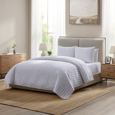 Details By Becki Owens Di Stripe 3-piece Poly Cotton Gauze Quilt Set, Full/queen