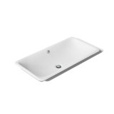 Iron Plains Metal Rectangle Dual Mount Bathroom Sink with Overflow