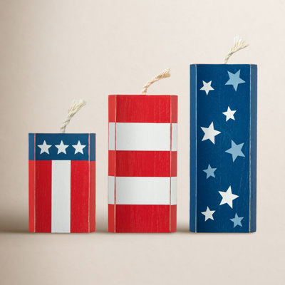 Patriotic Firecracker Holiday Accent