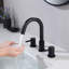 Circular Widespread Bathroom Faucet 3 Hole, 2-handle Bathroom Sink Faucet with Drain Assembly-53136768