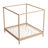 Solid Wood Canopy Bed Frame Four Poster Platform Bed With Slats Support, No Box Spring Needed-239097821-267455628