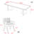 French style solid wood dining table set