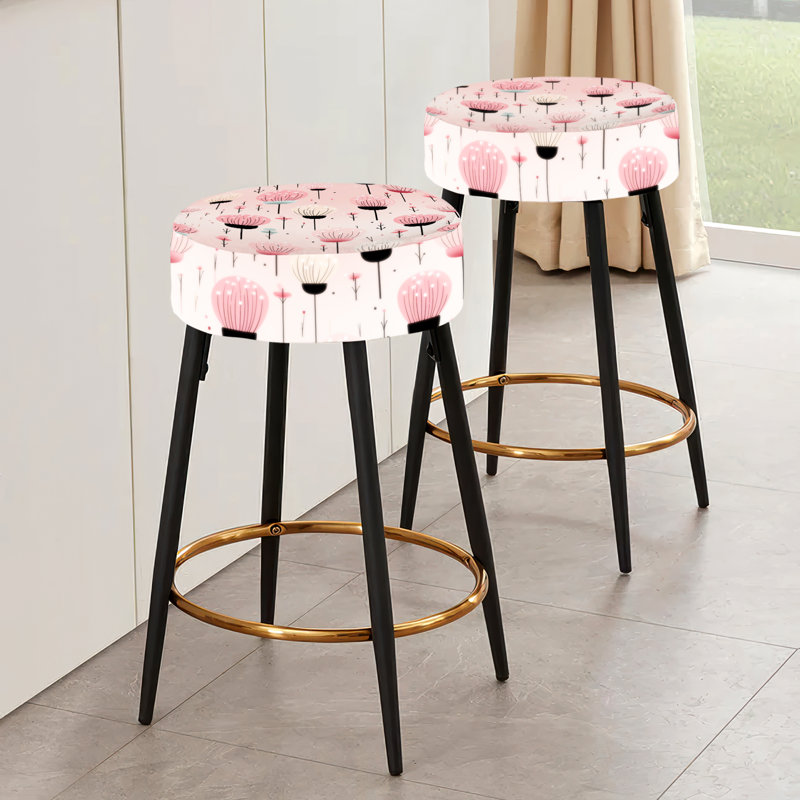 Ensemble de 2 tabourets de bar Pastel