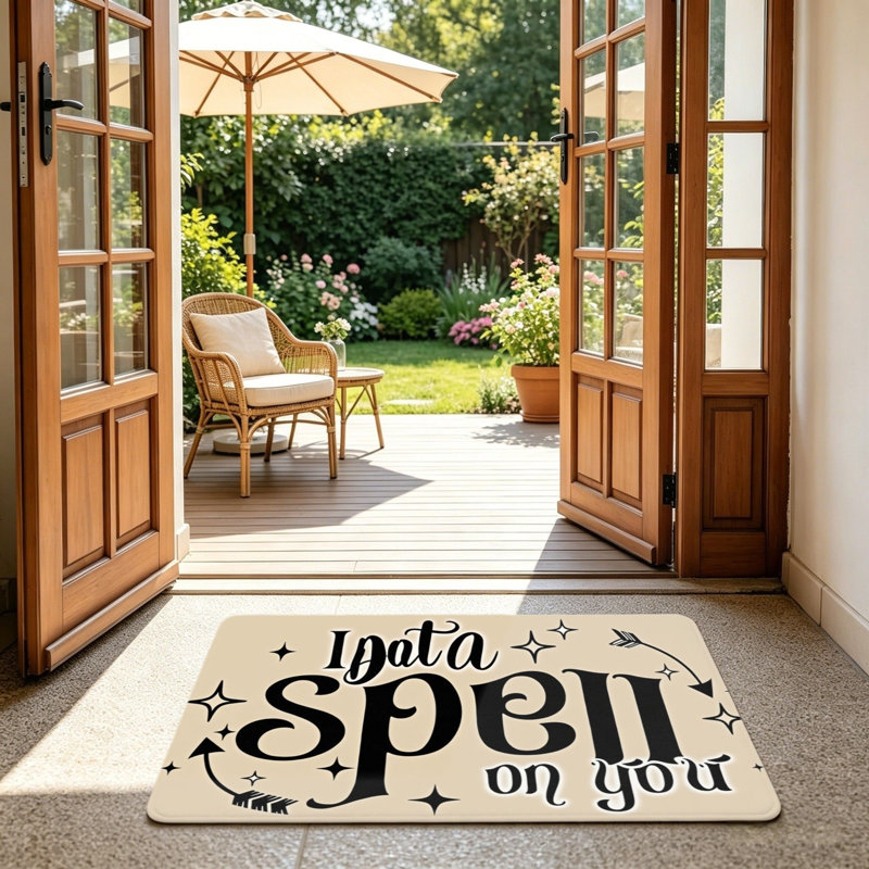 Tapis de porte à thème rétro 24 x 36 po pour l'extérieur et l'intérieur