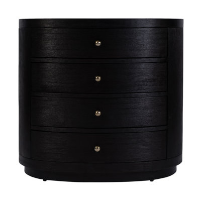 Celine 4-Drawer Acacia Nightstand