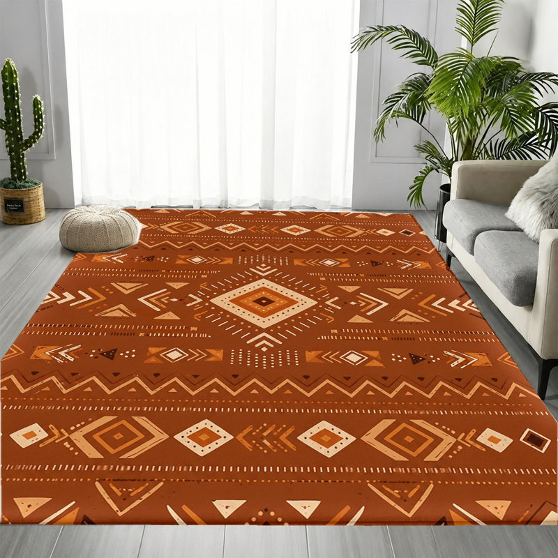 Tapis Boho, Rectangle 8 pi 2 po x 5 pi 11 po (250 x 180 cm)