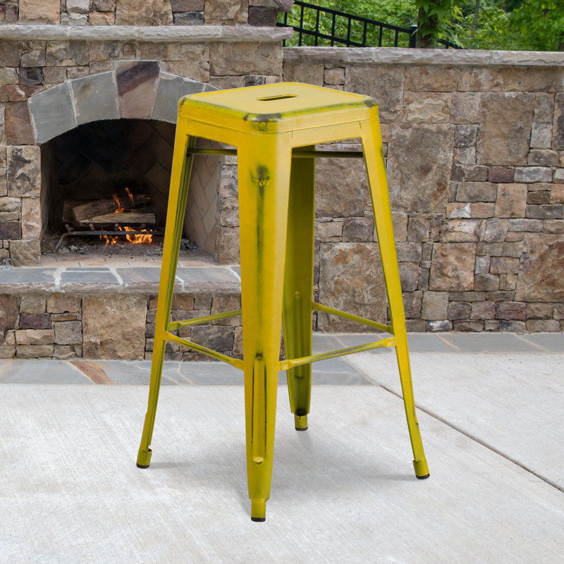 Tabouret Nieva, Bleu minuit, Tabouret de bar (siège d’une hauteur de 30 po), 1