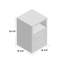 40.01cm W Manufactured Wood Bedside Table