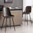 Caban Upholstered Counter Stool with Metal Frame-835055359