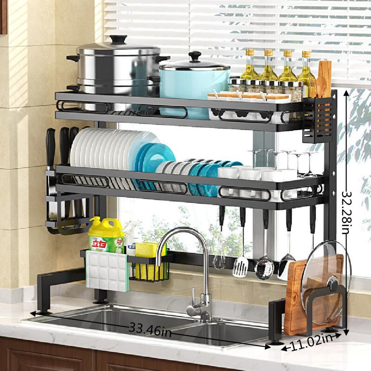 Over The Sink Dish Drying Rack -1Easylife 3 Tier Stainless Steel