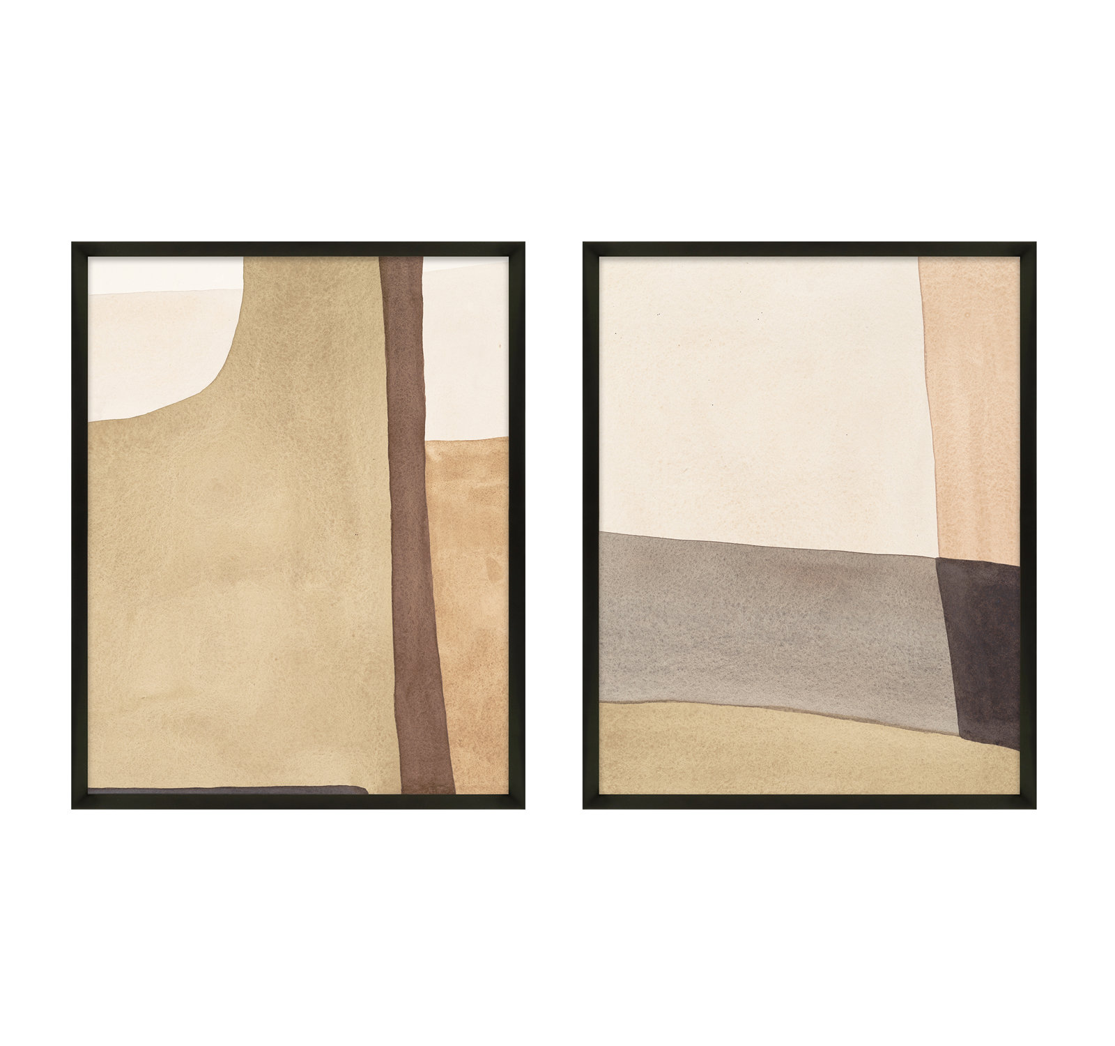 Overlapping By 2 by Julia Balfour, Black Framed, 25" H x 20" W x 1.25" D