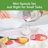 Tovolo Flex-Core Mini Silicone Spatula and Spoonula Set of 2 with Wood Handles, Pink Sorbet