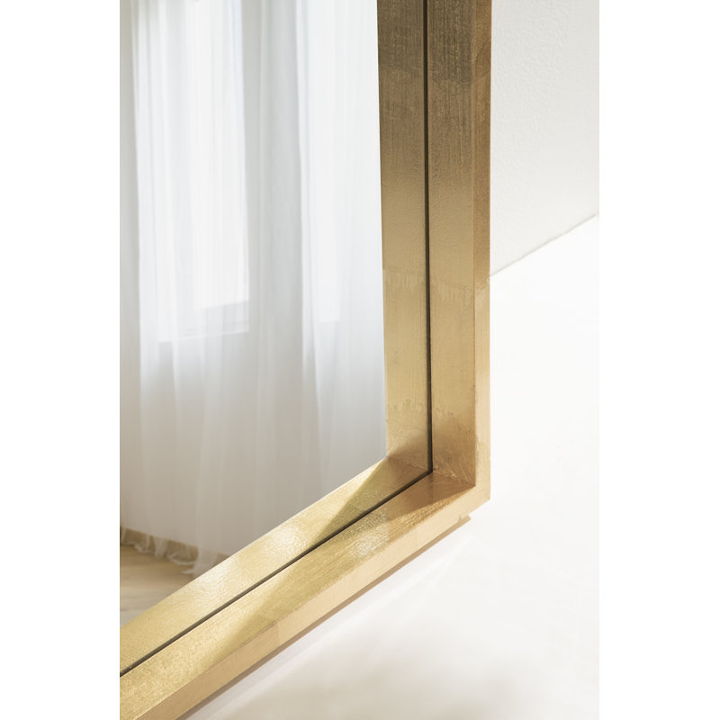 Travis Engineered Wood Mirror, Gold, 24X18