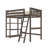  Foote Twin Solid Wood Loft Bed with Shelves-476942734