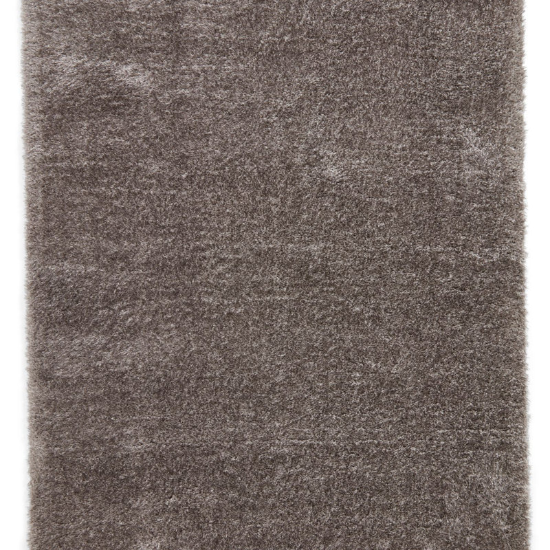Lux Shaggy area rug Machine Woven Charcoal, Runner 60 x 120cm
