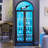 68" Tall Arched Storage Display Cabinet-2133944933