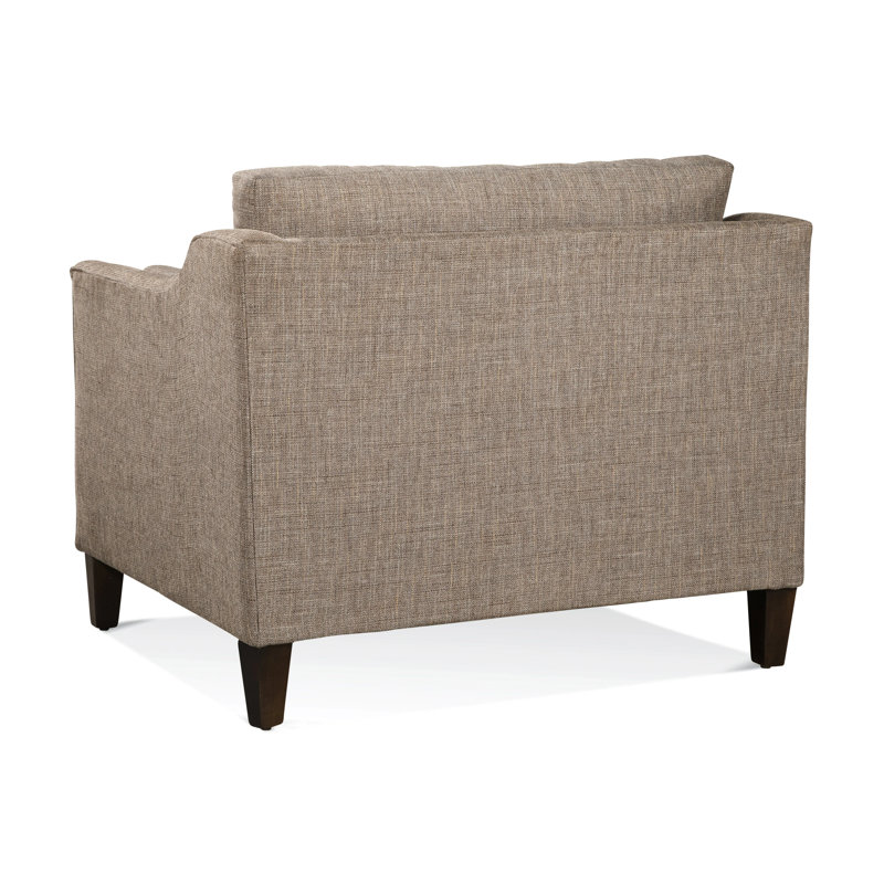 Liam Upholstered Armchair, Black, Blue Chenille/Velvet Solid, 0809-63