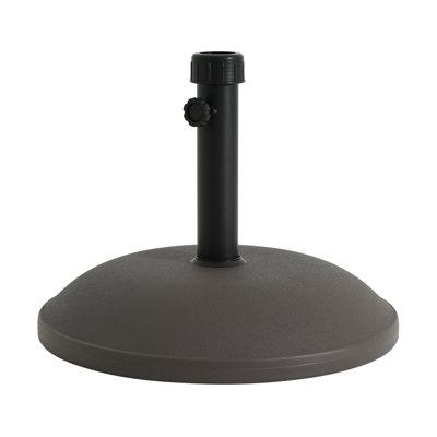 Base de parasol ronde Ander pour l'extérieur 68 livres - brun