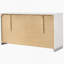 Commode 6 tiroirs blanche ultrabrillante