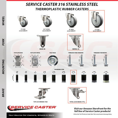 Swivel Stem Caster