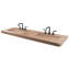 Newterra Double Bathroom Vanity Top with Sink-120786563-110136359