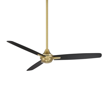 54" Blitzen 3 - Blade Smart Ceiling Fan With Remote Control Included, Works With Google Assistant, Amazon Alexa, iOS And Android APP