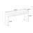 65.35" Brown Rectangular Solid Wood Console Table