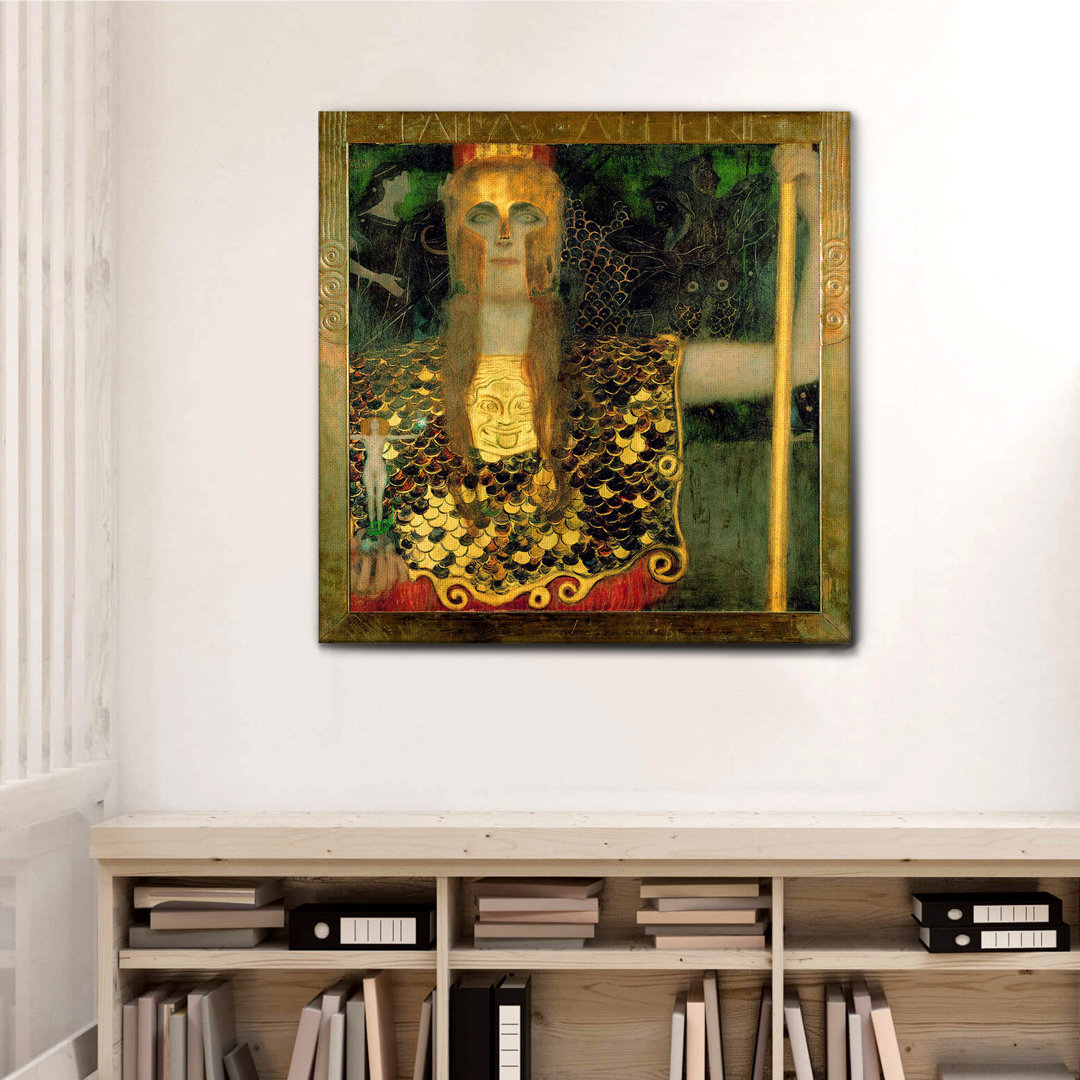 Leinwandbild Pallas Athena von Gustav Klimt