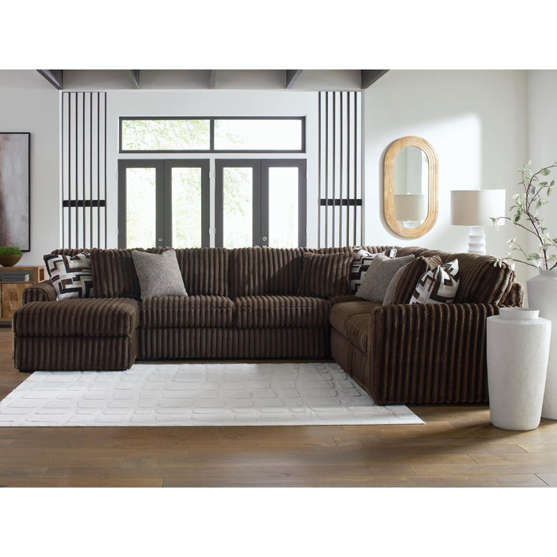 Canapé modulaire 4 pièces avec méridienne Irie, Orienté à droite