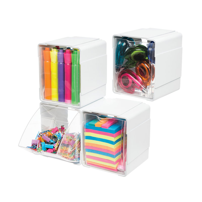 Edison Park Plastic Stackable Desk Organiser