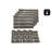 Dinora Vinyl Striped Rectangle Placemat