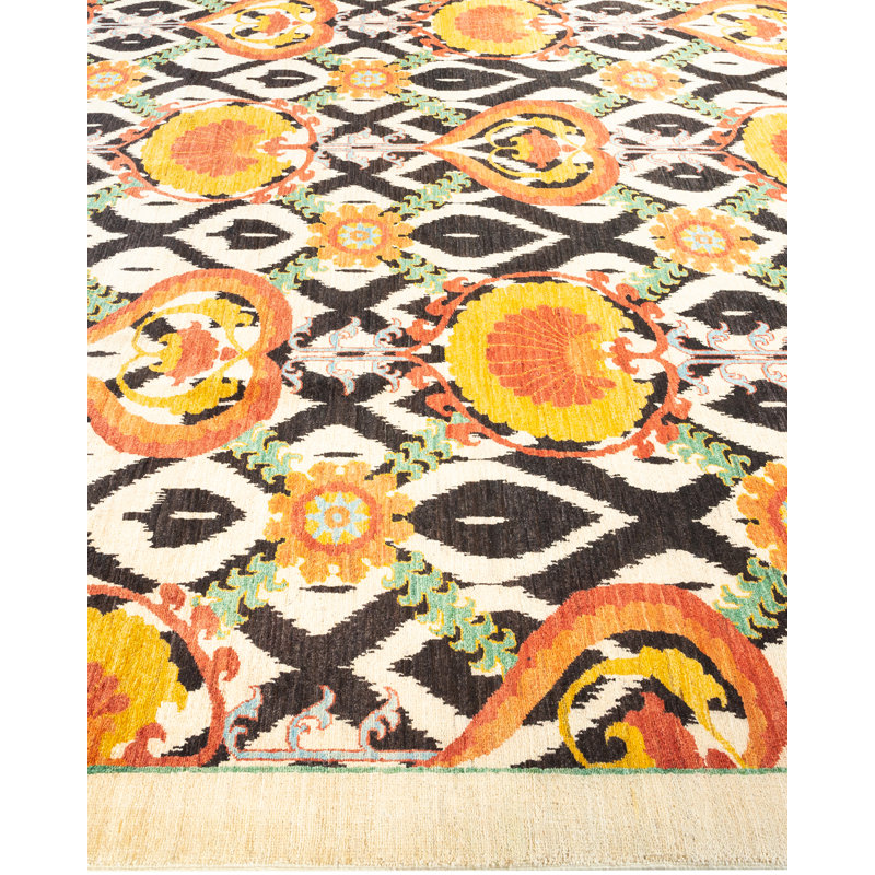 Suzani One-of-a-Kind 9'10" X 10'3" Area Rug