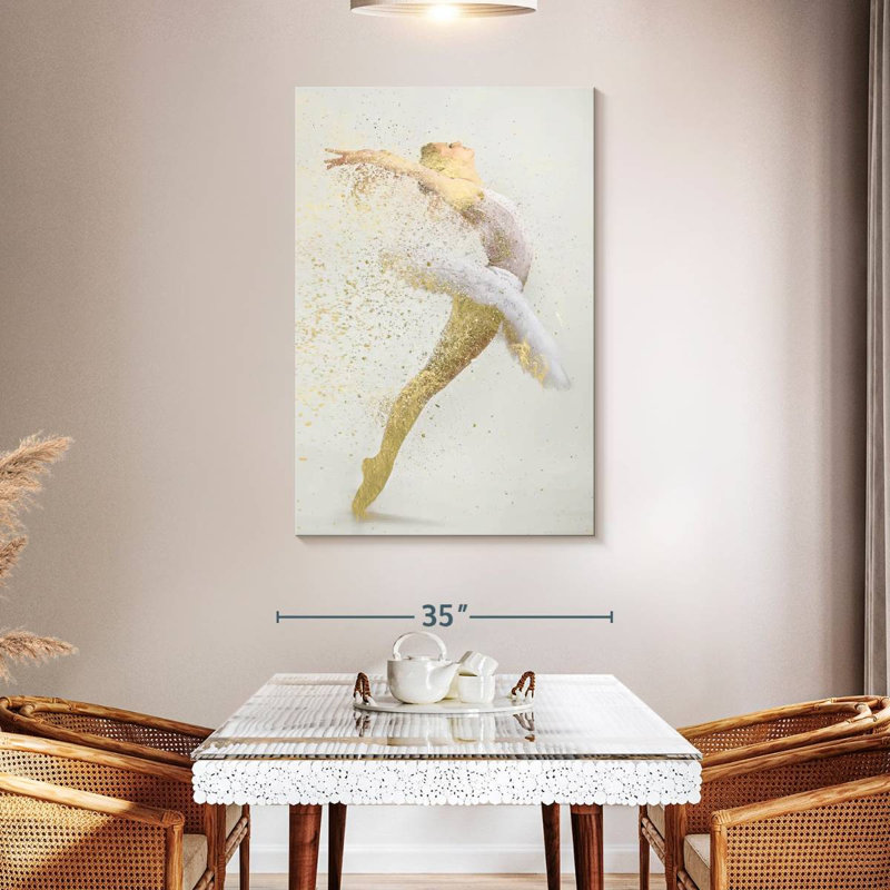 Ballerine abstraite, H 48 po x l 32 po