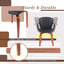 Chaise d'appoint rembourrée pivotante (ensemble de 2)-67169713