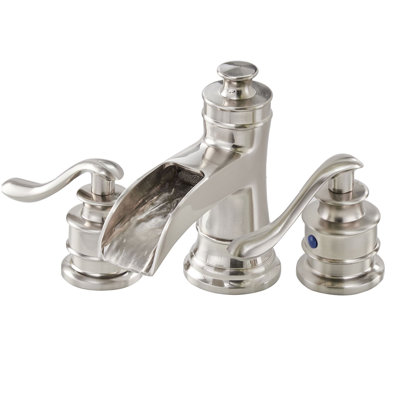 Widespread Bathroom Faucet with Drain Assembly