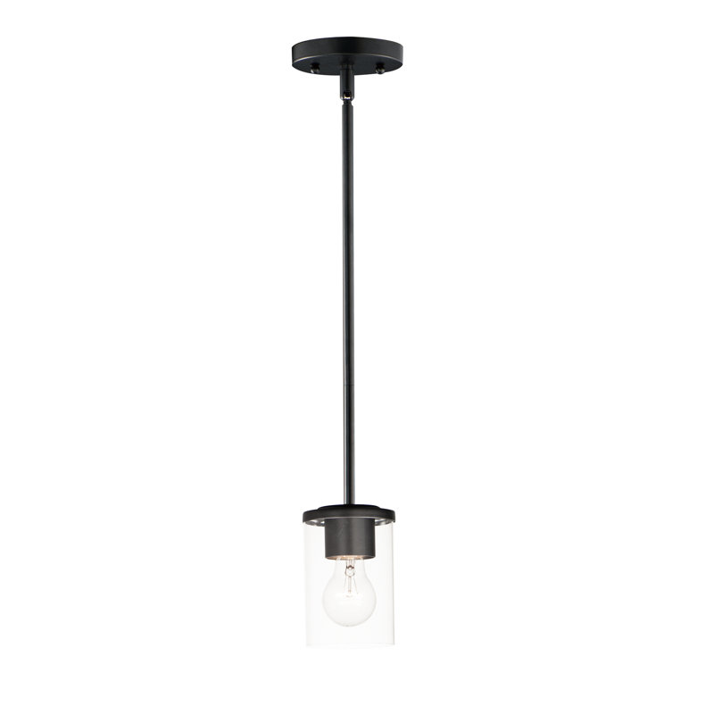 Mini-luminaire suspendu Amonnie, Noir