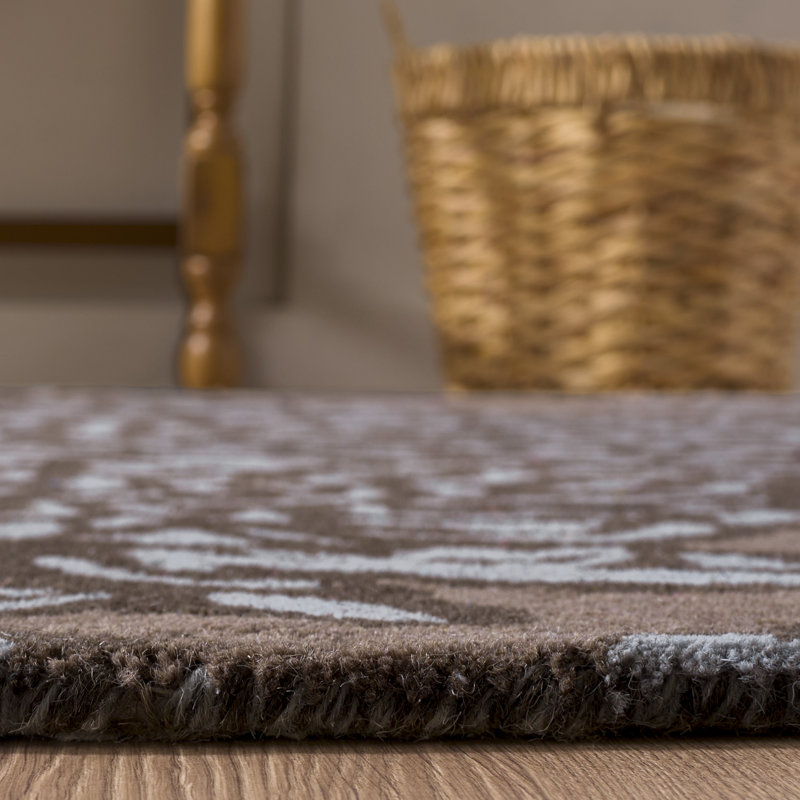 Coreatha Martha Stewart Hand Tufted Wool Abstract Rug, Rectangle 5' x 8'