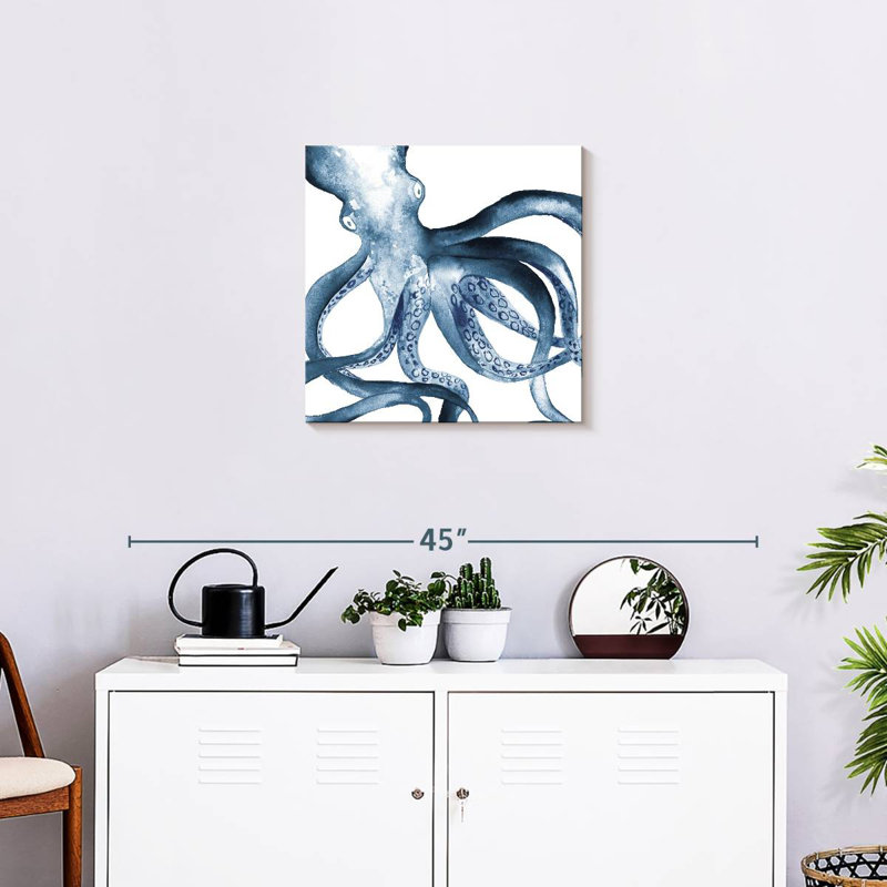 Brampt Octopus In The Blues, 20" H x 20" W