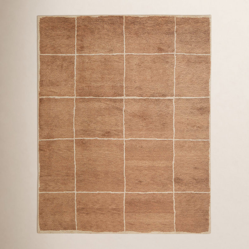Tapis d'intérieur en laine touffeté à la main Merritt, Rectangle 7 pi 9 po x 9 pi 9 po