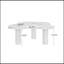 Table basse Cloud, table à thé classique moderne en marbre, forme libre avec 3 pieds pour le salon