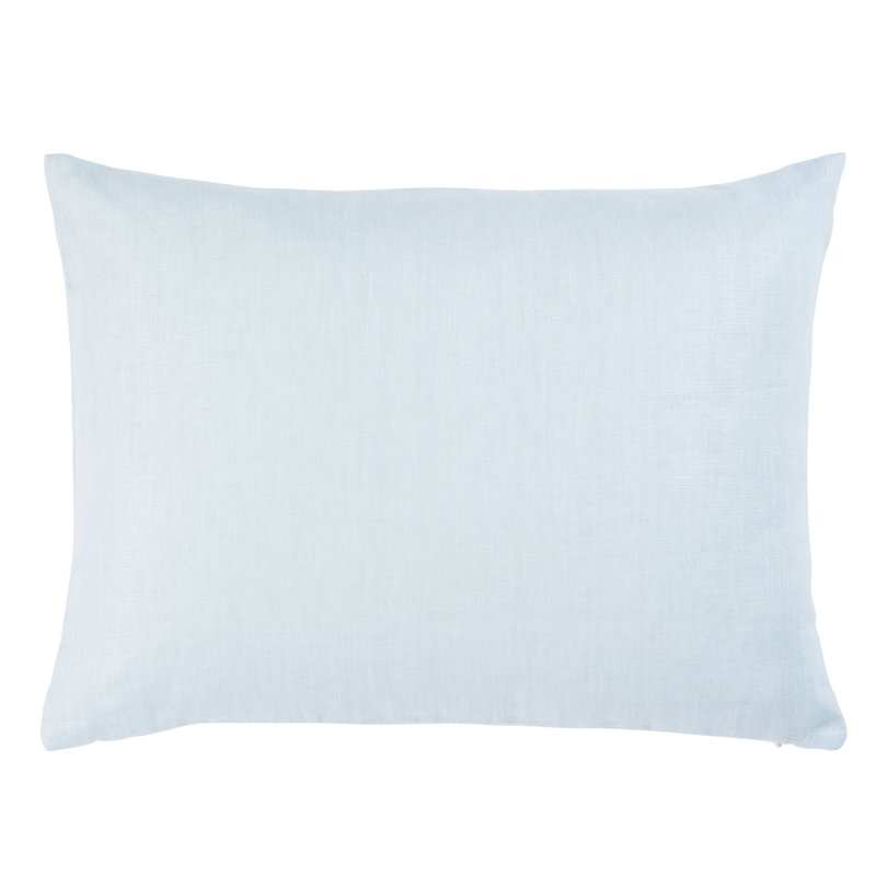 Oreiller en lin glacé Lange, H 12 po x l 24 po, Forme rectangulaire