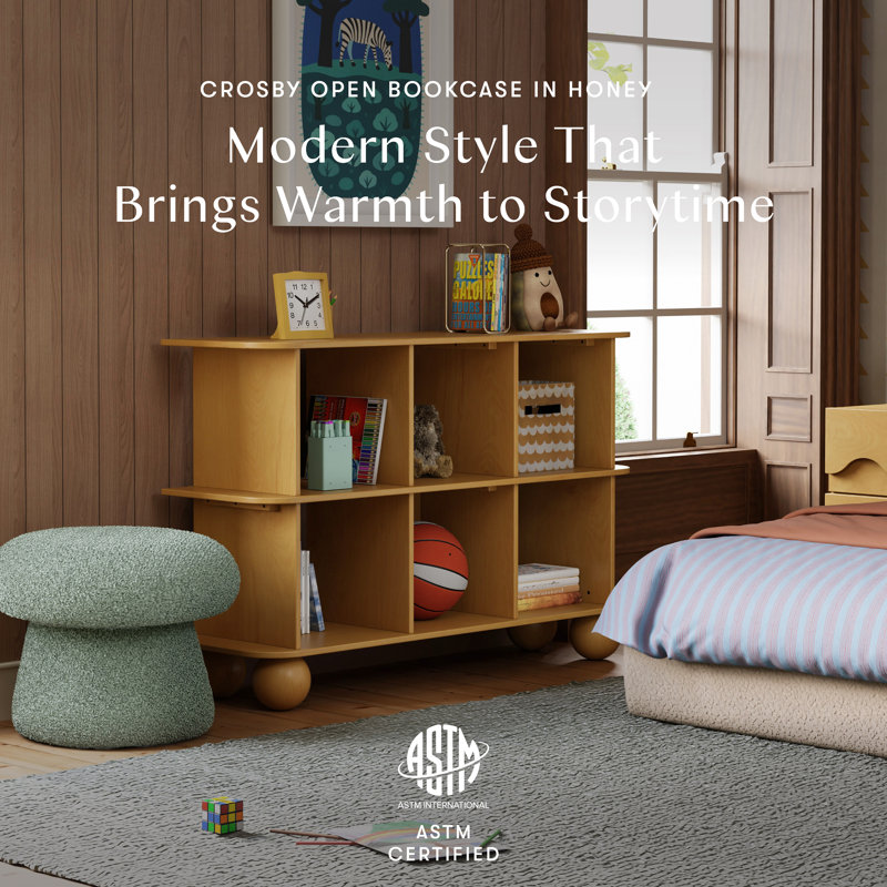 Crosby Open Bookcase, Honey