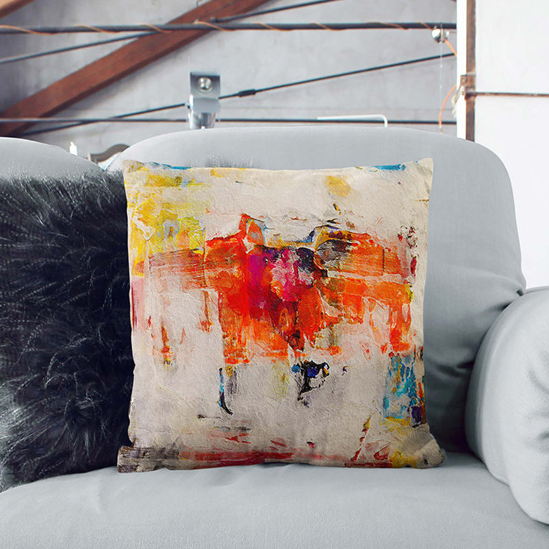 Abstract Square Cushion, 55 x 55 cm