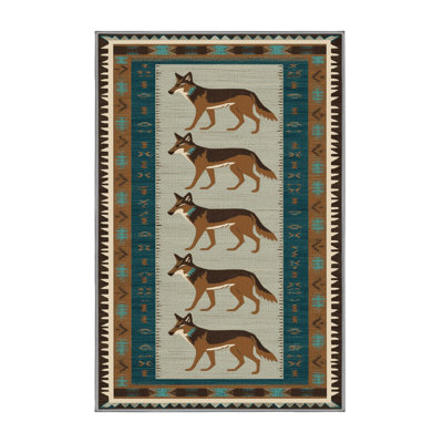  Tapis lavable Coyote Southwestern