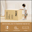 Canapé 3 places à accoudoirs carrés amovibles de 82,5 po de largeur, confortable et durable pour tout espace de vie-1182594705