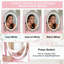 Ensemble de coiffeuse avec miroir à lumière rose, 4 tiroirs et tabouret Pink Princess-763295303