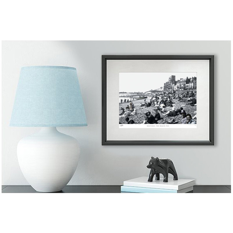 Hastings, The Beach 1925 by Francis Frith - Single Picture Frame Print, 60cm H x 80cm W x 2.3cm D