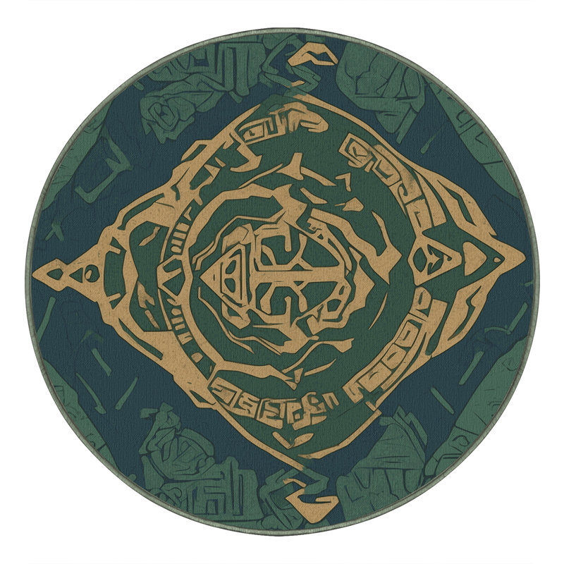 Radiant Shrine Rug, Round 8'